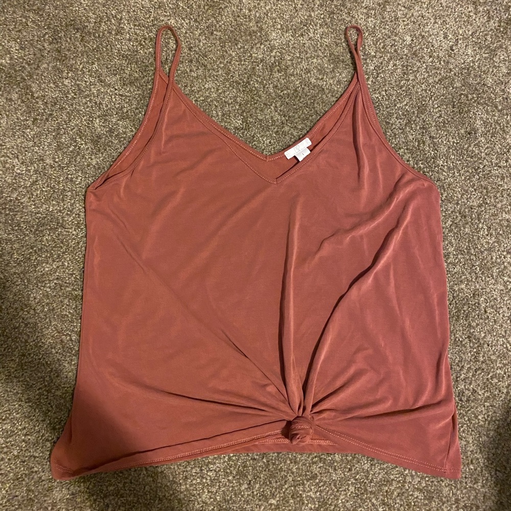 BP tank top with tie front